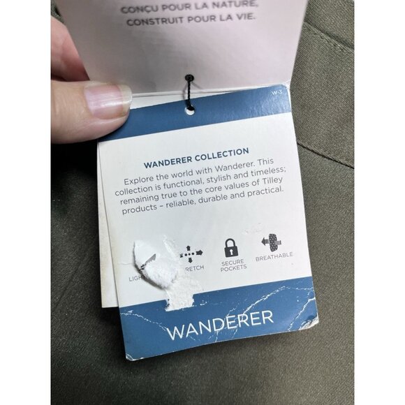 Tilley Wanderer Halifax Pants Wanderer Collection Olive Size 32 NWT Gorpcore - Picture 7 of 10